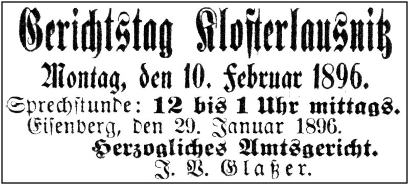 1896-02-10 Kl Gerichtstag